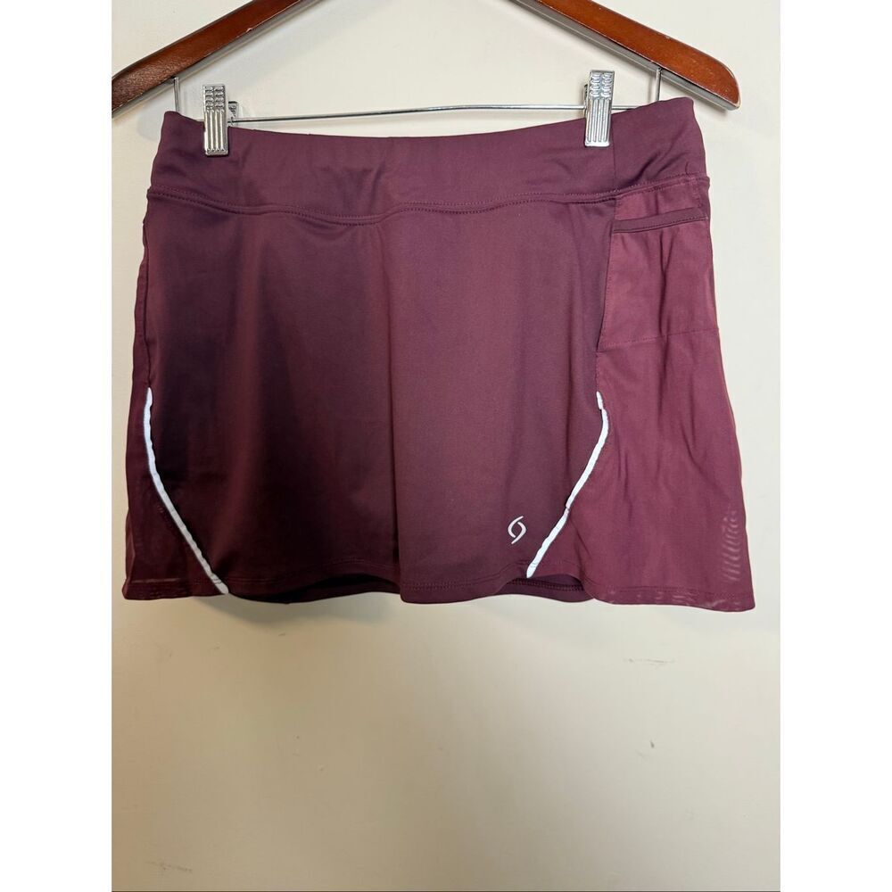 Moving Comfort Athletic Skirt Skort Small S Burgundy Running Tennis Activewear